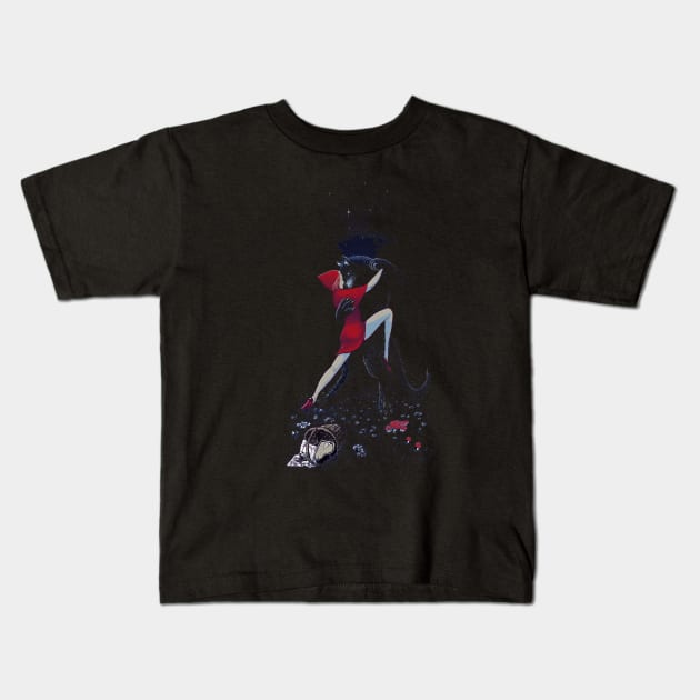 Red Tango Kids T-Shirt by georgeslemercenaire